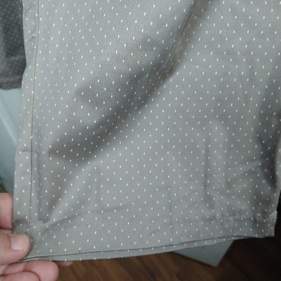 $Khakis &co brown white elongated dot cropped ankle elastic stretch pants Size18 - Picture 6 of 12